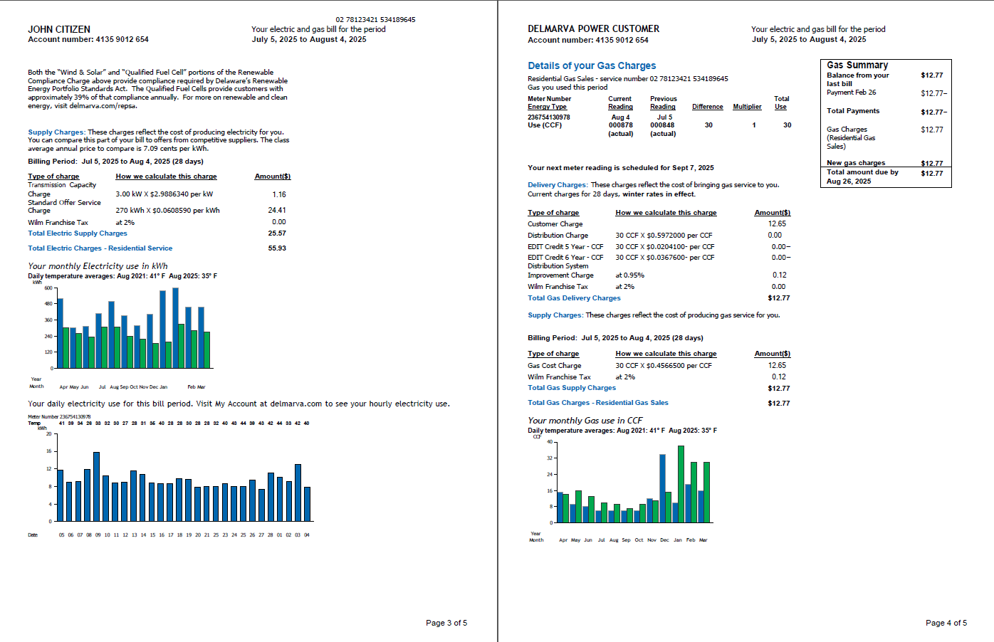  Minol USA business utility bill 